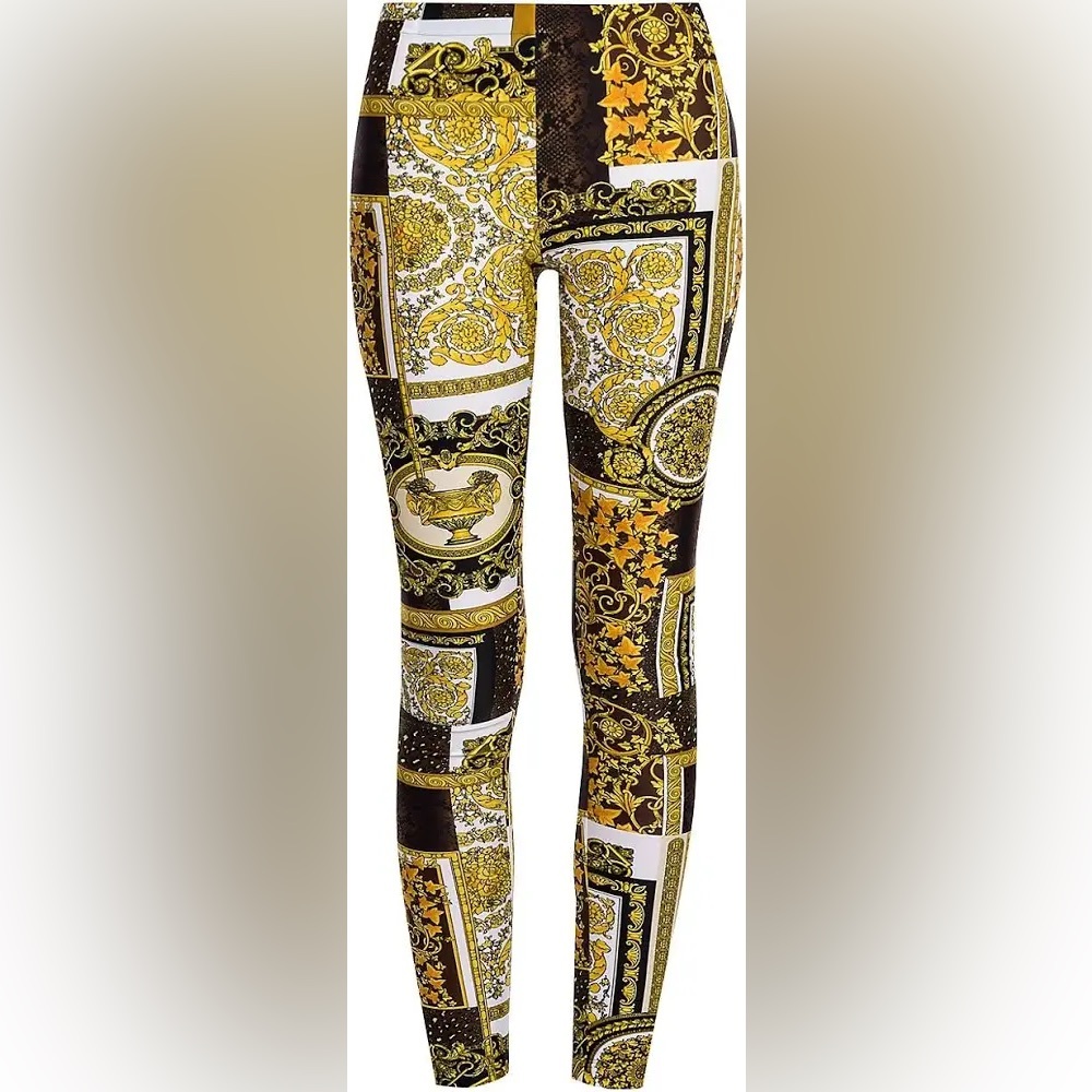 Versace Baroque Print leggings